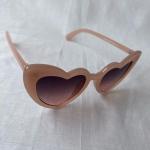 Pink Heart Cat Eye Sunglasses